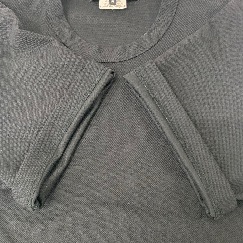 【中古品】【メンズ】  COMME des GARCONS HOMME DEUX コムデギャルソン オム ドゥ 22SS FRONT CORD TEE DI-T015 AD2021 フロントコードTシャツ 半袖 トップス 140-241203-kk-08-tei サイズ：M カラー：ブラック 万代Net店