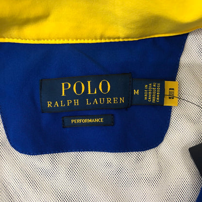 【中古美品】【メンズ】 HALFZIP PULLOVER JACKET ハーフジップ プルオーバージャケット ライトアウター 147-241020-kk-05-tei サイズ：M カラー：ブルー/レッド 万代Net店