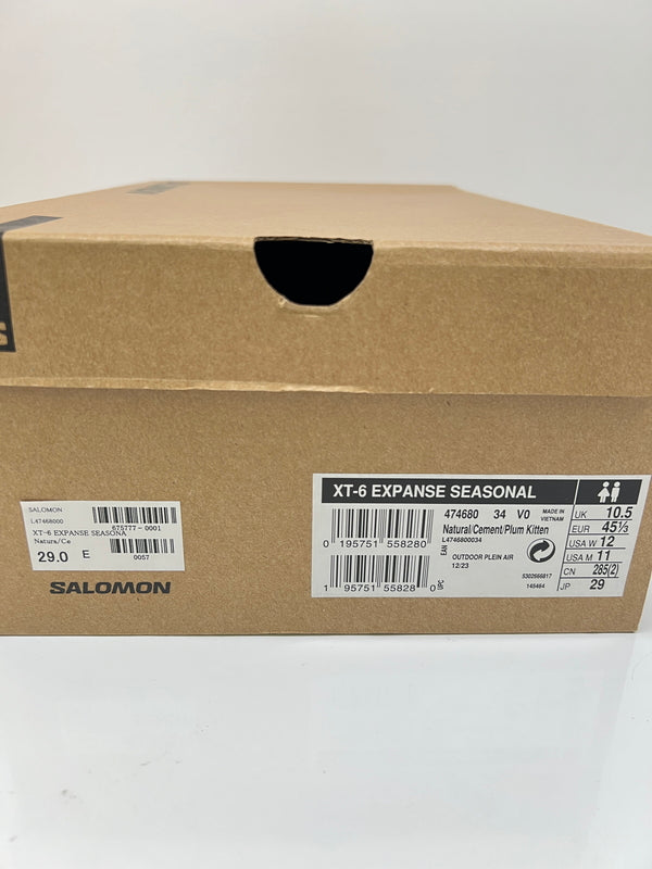 【中古品】【メンズ】 SALOMON サロモン XT-6 EXPANSE SEASONAL 474680 エックスティーシックス エクスパンス シーズナル スニーカー 靴 162-260718-kk-21-hon カラー：NATURAL/CEMENT/PLUM KITTEN 万代Net店