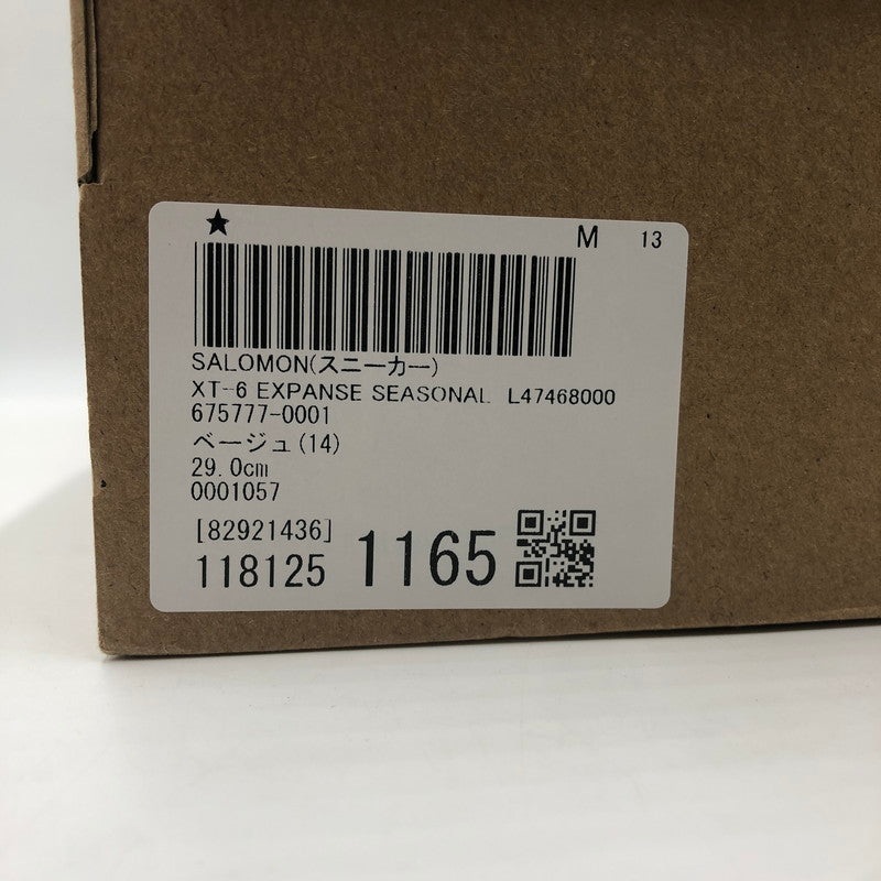【中古品】【メンズ】 SALOMON サロモン XT-6 EXPANSE SEASONAL 474680 エックスティーシックス エクスパンス シーズナル スニーカー 靴 162-260718-kk-21-hon カラー：NATURAL/CEMENT/PLUM KITTEN 万代Net店