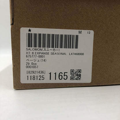 【中古品】【メンズ】 SALOMON サロモン XT-6 EXPANSE SEASONAL 474680 エックスティーシックス エクスパンス シーズナル スニーカー 靴 162-260718-kk-21-hon カラー：NATURAL/CEMENT/PLUM KITTEN 万代Net店