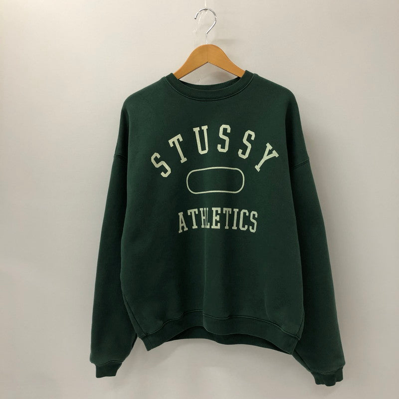 【中古品】【メンズ】 STUSSY ステューシー 24AW ATHLETICS CREW 118568 アスレチックス クルー トップス スウェット トレーナー 142-241020-kk-10-fuz サイズ：S カラー：PINE 万代Net店