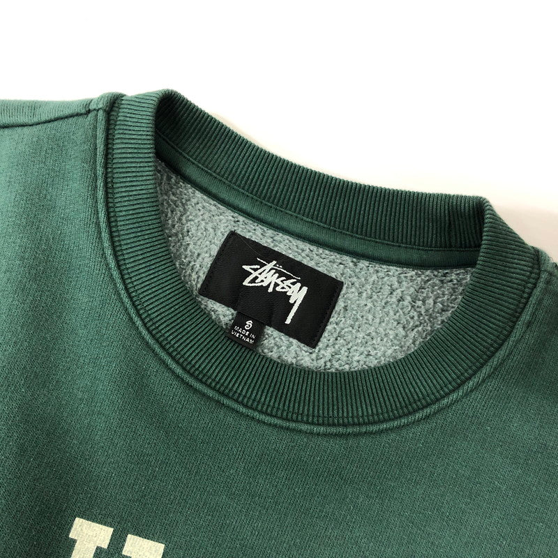 【中古品】【メンズ】 STUSSY ステューシー 24AW ATHLETICS CREW 118568 アスレチックス クルー トップス スウェット トレーナー 142-241020-kk-10-fuz サイズ：S カラー：PINE 万代Net店