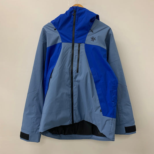 【中古品】【メンズ】  GOLDWIN ゴールドウィン 2-TONE COLOR HOODED JACKET G13303 ツートーン カラー フーデッドジャケット アウター スキーウェア 120-241125-kk-09-tei サイズ：3 カラー：コロネットブルー 万代Net店