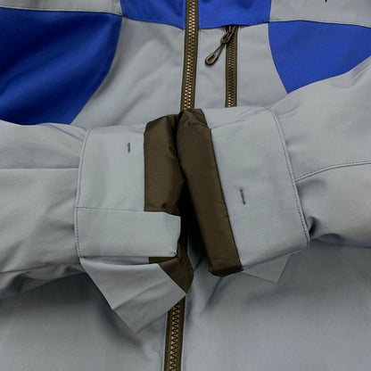 【中古品】【メンズ】  GOLDWIN ゴールドウィン 2-TONE COLOR HOODED JACKET G13303 ツートーン カラー フーデッドジャケット アウター スキーウェア 120-241125-kk-09-tei サイズ：3 カラー：コロネットブルー 万代Net店