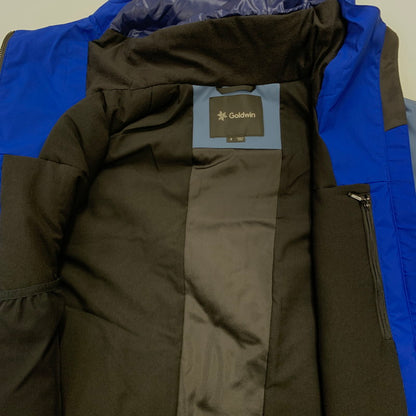 【中古品】【メンズ】  GOLDWIN ゴールドウィン 2-TONE COLOR HOODED JACKET G13303 ツートーン カラー フーデッドジャケット アウター スキーウェア 120-241125-kk-09-tei サイズ：3 カラー：コロネットブルー 万代Net店