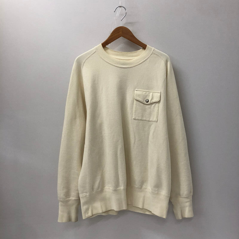 【中古品】【メンズ】 FIELD GRAPHIC SWEATSHIRT NT6401N フィールド グラフィック スウェットシャツ トップス トレーナー 144-241027-kk-04-tei サイズ：M カラー：アイボリー 万代Net店