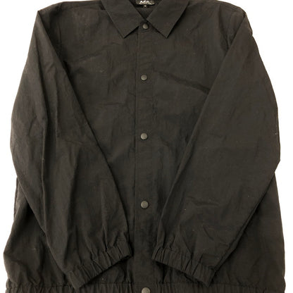 【中古品】【メンズ】 A.P.C. アーペーセー NYLON COACH JACKET 1110221 ナイロンコーチジャケット ライトアウター 141-250131-kk-25-tei サイズ：M カラー：ブラック 万代Net店