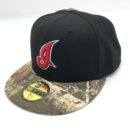 【中古美品】【メンズ】 NEW ERA ニューエラ MLB CELEVELAND INDIANS REALTREE CAP クリーブランド インディアンス リアルツリー キャップ 帽子 185-250711-ks-06-fuz サイズ：7 1/2 59.6cm カラー：ブラック/リアルツリー 万代Net店