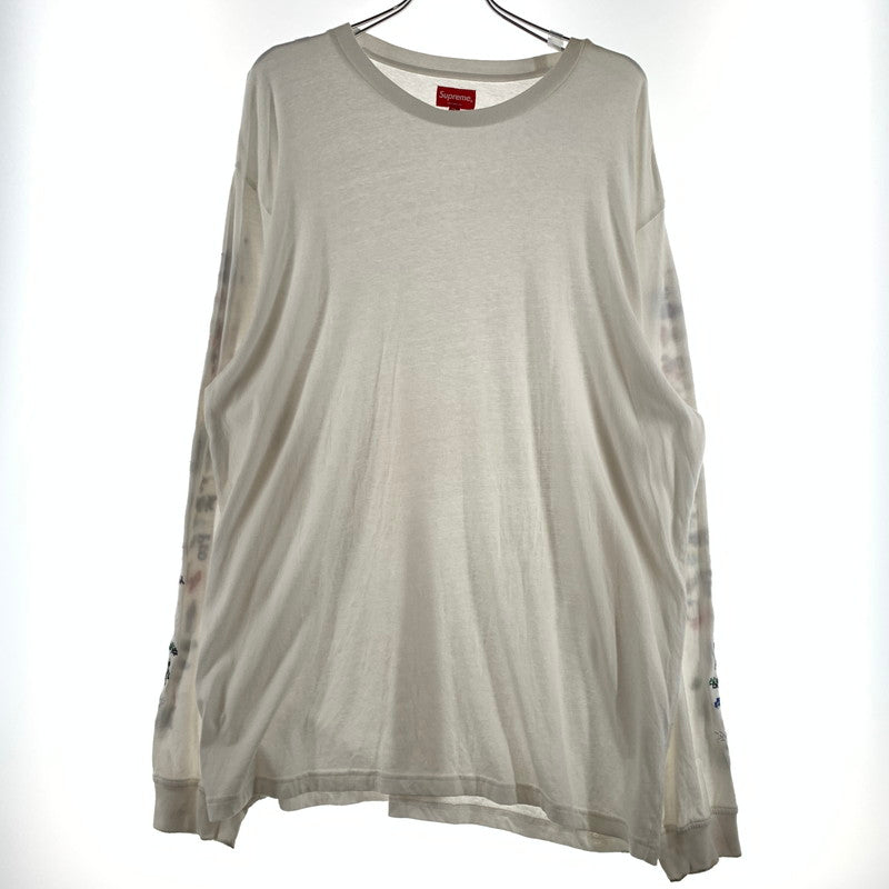 【現状渡し品】【メンズ】 Supreme シュプリーム 23SS AOI ICONS L/S TOP アオイ アイコン ロングスリーブ Tシャツ 長袖 トップス 149-260615-yo-06-tei サイズ：XL カラー：ホワイト 万代Net店