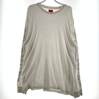 【現状渡し品】【メンズ】 Supreme シュプリーム 23SS AOI ICONS L/S TOP アオイ アイコン ロングスリーブ Tシャツ 長袖 トップス 149-260615-yo-06-tei サイズ：XL カラー：ホワイト 万代Net店