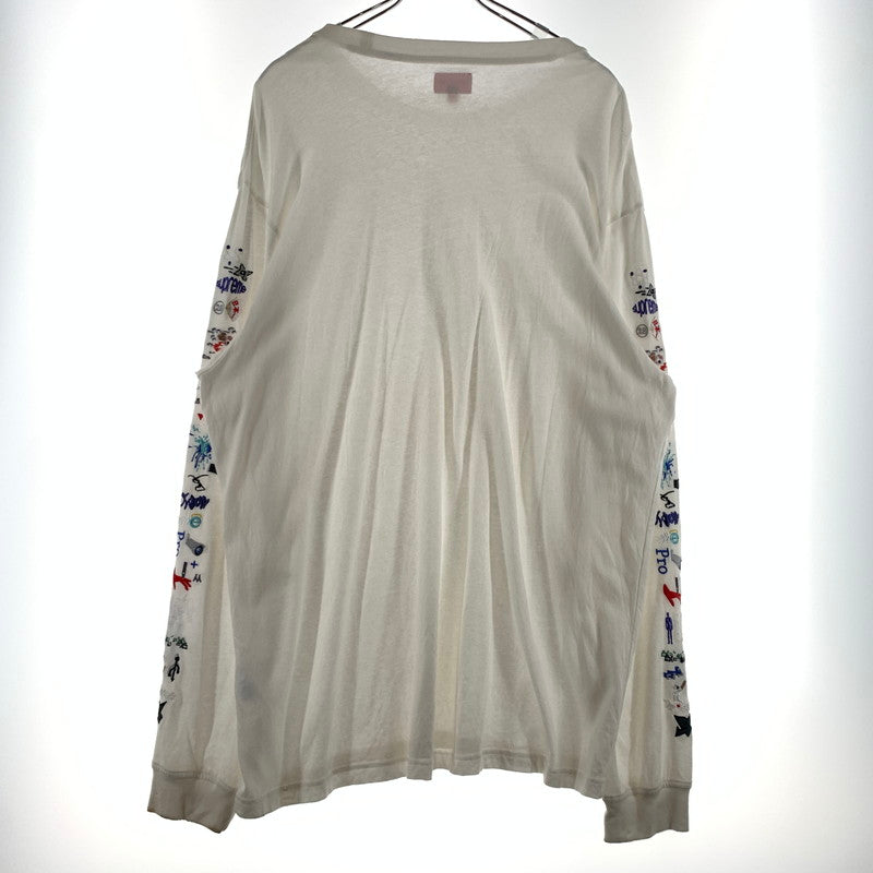 【現状渡し品】【メンズ】 Supreme シュプリーム 23SS AOI ICONS L/S TOP アオイ アイコン ロングスリーブ Tシャツ 長袖 トップス 149-260615-yo-06-tei サイズ：XL カラー：ホワイト 万代Net店