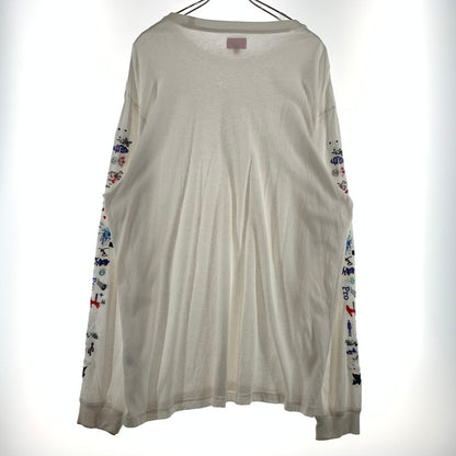 【現状渡し品】【メンズ】 Supreme シュプリーム 23SS AOI ICONS L/S TOP アオイ アイコン ロングスリーブ Tシャツ 長袖 トップス 149-260615-yo-06-tei サイズ：XL カラー：ホワイト 万代Net店