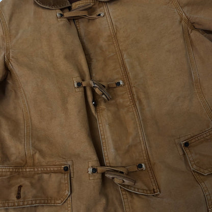 【中古品】【メンズ】  RETRO GRADE レトログレード DUCK FIREMAN JACKET ダック ファイヤーマンジャケット アウター 145-241219-kk-12-tei サイズ：L カラー：キャメル 万代Net店