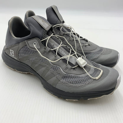 【中古品】【メンズ】 SALOMON × and wander サロモン アンドワンダー 410149 ローカットスニーカー シューズ 162-260821-nm-54-teih サイズ：27cm カラー：グレー 万代Net店