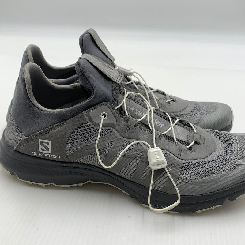 【中古品】【メンズ】 SALOMON × and wander サロモン アンドワンダー 410149 ローカットスニーカー シューズ 162-260821-nm-54-teih サイズ：27cm カラー：グレー 万代Net店