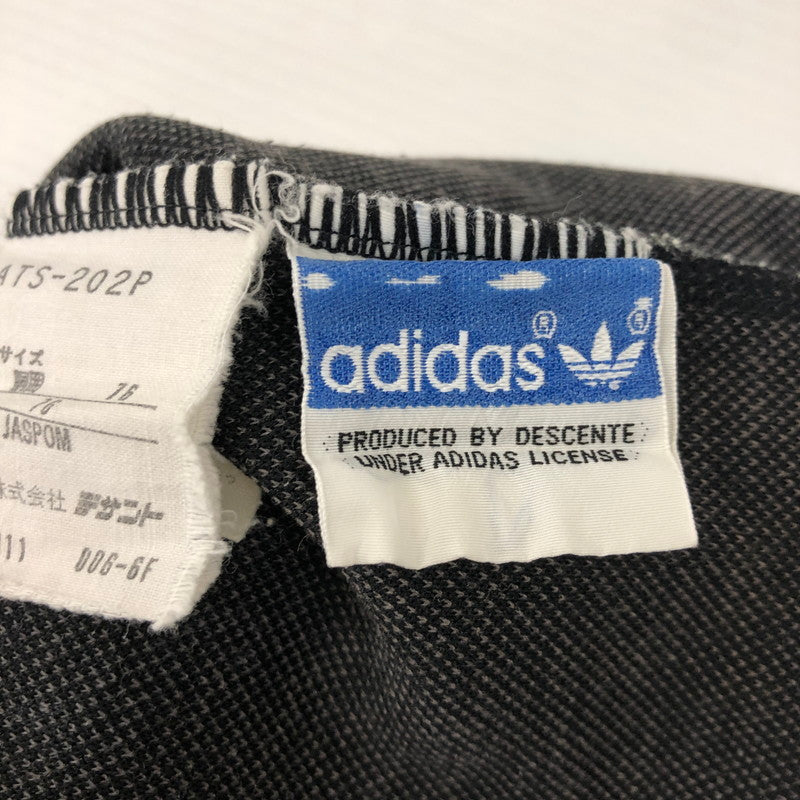 【中古品】【メンズ】 adidas アディダス 80's TRACK PANTS ATS-202P VINTAGE 80年代 トラックパンツ ボトムス ジャージ ヴィンテージ デサント期 159-250116-kk-31-tei サイズ：76 カラー：ブラック 万代Net店