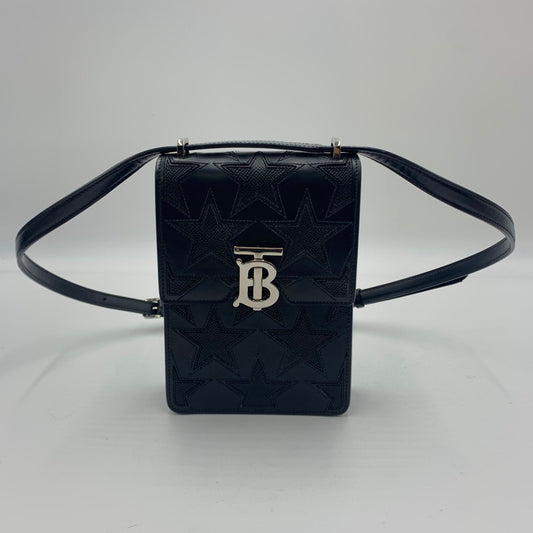 【中古品】【メンズ/レディース】 BURBERRY バーバリー TB モノグラムレザー ロビンバッグ カバン ショルダーバッグ 180-241030-kk-34-tei カラー：ブラック 万代Net店