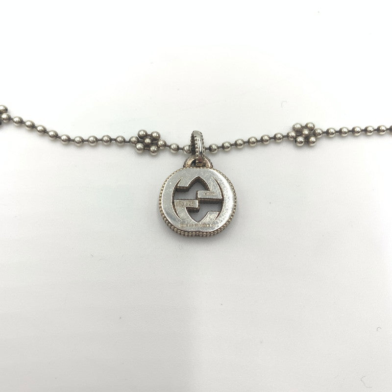 【中古品】【レディース】 GUCCI グッチ INTERLOCKING NECKRACE 479221 インターロッキング ネックレス ボールチェーン アクセサリー 182-241108-yo-02-tei カラー：シルバー 万代Net店