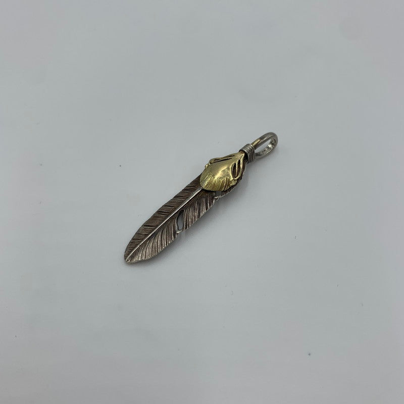 【中古品】【メンズ】  WILD WOOD ワイルドウッド FEATHER 3.2 LEFT フェザーレフト ペンダントトップ アクセサリー ネイティブジュエリー 191-241108-yo-10-tei カラー：シルバー 万代Net店