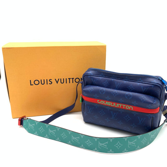 【中古品】【メンズ】 LOUIS VUITTON ルイ・ヴィトン M43829 メッセンジャーPM モノグラム・パシフィック ショルダーバッグ カバン 179-260403-ts-05-otoh カラー：ブルー 万代Net店