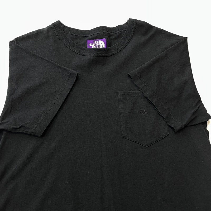 【中古品】【メンズ】 THE NORTH FACE ザ ノース フェイス PURPLE LABEL POCKET TEE NT3103N 7OZ H S パープル ラベル ポケット Tシャツ 半袖 トップス 144-260804-sa-13-tei サイズ：L カラー：ブラック 万代Net店