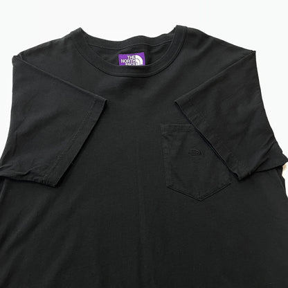 【中古品】【メンズ】 THE NORTH FACE ザ ノース フェイス PURPLE LABEL POCKET TEE NT3103N 7OZ H S パープル ラベル ポケット Tシャツ 半袖 トップス 144-260804-sa-13-tei サイズ：L カラー：ブラック 万代Net店
