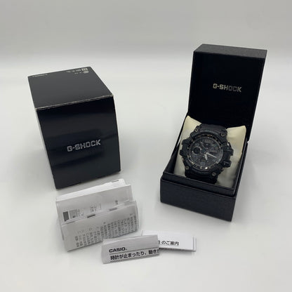 【中古品】【メンズ】 CASIO カシオ G-SHOCK MASTER OF G-LAND MUDMASTER GWG-100-1AJF TOUGHSOLAR ジーショック マッドマスター タフソーラー 腕時計 196-241108-yo-16-tei カラー：ブラック 万代Net店