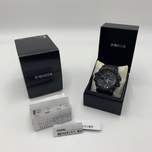 【中古品】【メンズ】 CASIO カシオ G-SHOCK MASTER OF G-LAND MUDMASTER GWG-100-1AJF TOUGHSOLAR ジーショック マッドマスター タフソーラー 腕時計 196-241108-yo-16-tei カラー：ブラック 万代Net店