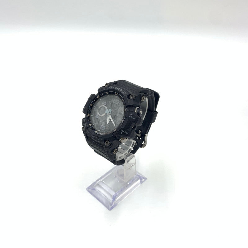 【中古品】【メンズ】 CASIO カシオ G-SHOCK MASTER OF G-LAND MUDMASTER GWG-100-1AJF TOUGHSOLAR ジーショック マッドマスター タフソーラー 腕時計 196-241108-yo-16-tei カラー：ブラック 万代Net店