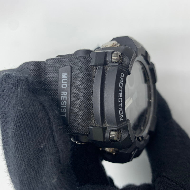 【中古品】【メンズ】 CASIO カシオ G-SHOCK MASTER OF G-LAND MUDMASTER GWG-100-1AJF TOUGHSOLAR ジーショック マッドマスター タフソーラー 腕時計 196-241108-yo-16-tei カラー：ブラック 万代Net店