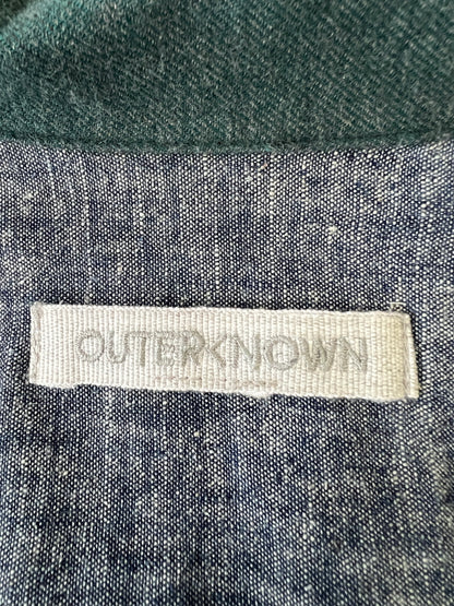 【中古品】【メンズ】 OUTERKNOWN アウターノウン オープンカラーシャツ 長袖シャツ ロングスリーブ 147-260924-AS-12-hon サイズ：S カラー：グリーン 万代Net店