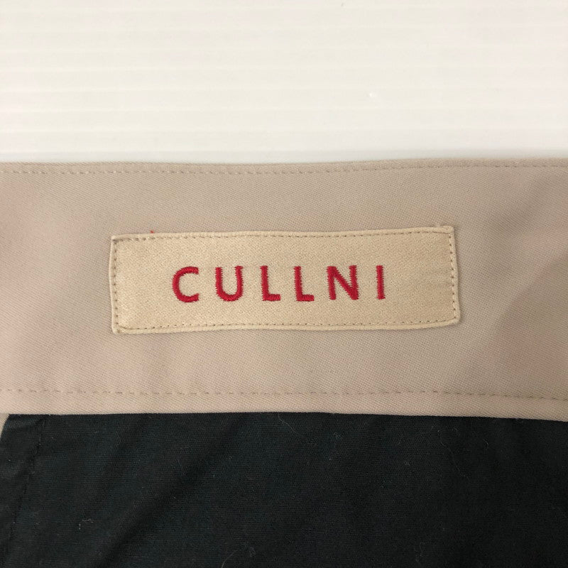 【中古品】【メンズ】 CULLNI クルニ BELT TUCK SLACKS PANTS 21-SS-026 ベルトタック スラックスパンツ ボトムス 140-250116-kk-18-tei サイズ：2 カラー：ベージュ 万代Net店