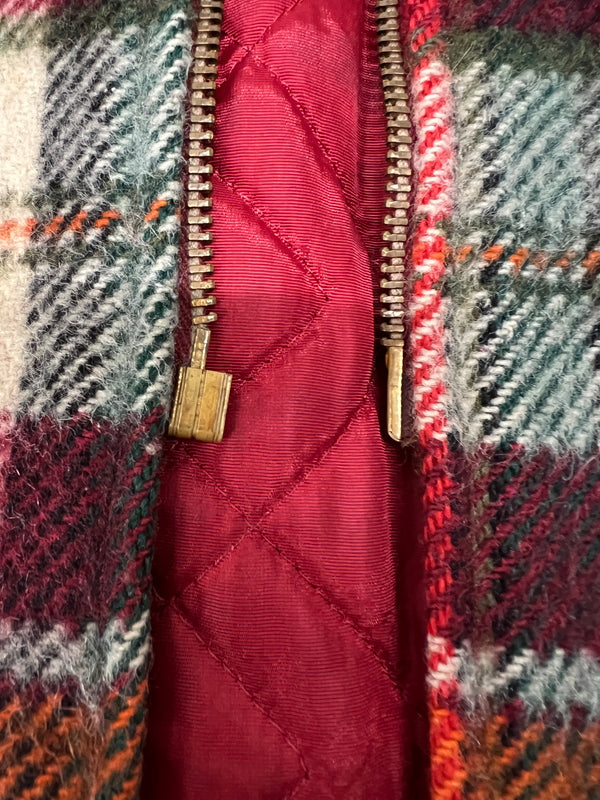 【ジャンク品】【メンズ】 SEARS シアーズ 70's WOOL ZIP UP CHECK JACKET VINTAGE 70年代 ウール ジップアップ チェックジャケット アウター ヴィンテージ 145-260830-kk-18-hon サイズ：表記無し 下記参照 カラー：マルチカラー 万代Net店