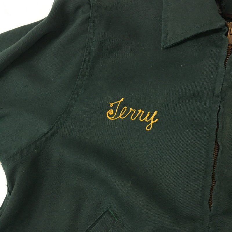 【ジャンク品】【メンズ】  PROTEXALL プロテクスオール 60's WORK JACKET VINTAGE 60年代 ワークジャケット ライトアウター チェーンステッチ刺繍 ヴィンテージ 145-241108-kk-02-tei サイズ：34 カラー：グリーン 万代Net店