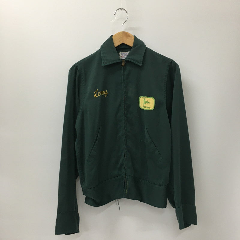 【ジャンク品】【メンズ】  PROTEXALL プロテクスオール 60's WORK JACKET VINTAGE 60年代 ワークジャケット ライトアウター チェーンステッチ刺繍 ヴィンテージ 145-241108-kk-02-tei サイズ：34 カラー：グリーン 万代Net店