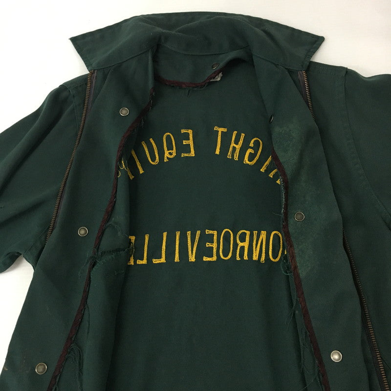 【ジャンク品】【メンズ】  PROTEXALL プロテクスオール 60's WORK JACKET VINTAGE 60年代 ワークジャケット ライトアウター チェーンステッチ刺繍 ヴィンテージ 145-241108-kk-02-tei サイズ：34 カラー：グリーン 万代Net店