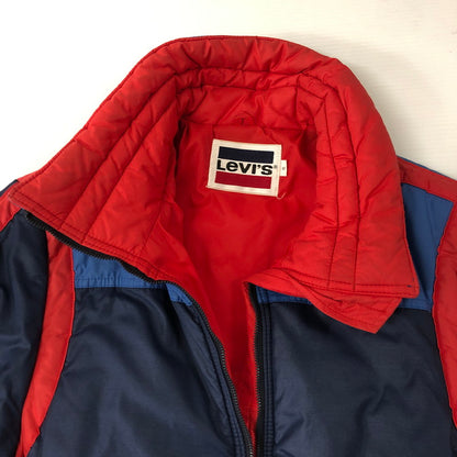 【中古品】【メンズ】 Levi's リーバイス 80's SKI JACKET 49163-9218 VINTAGE 80年代 スキージャケット アウター 中綿ジャケット 145-250108-kk-24-tei サイズ：S カラー：ネイビー 万代Net店