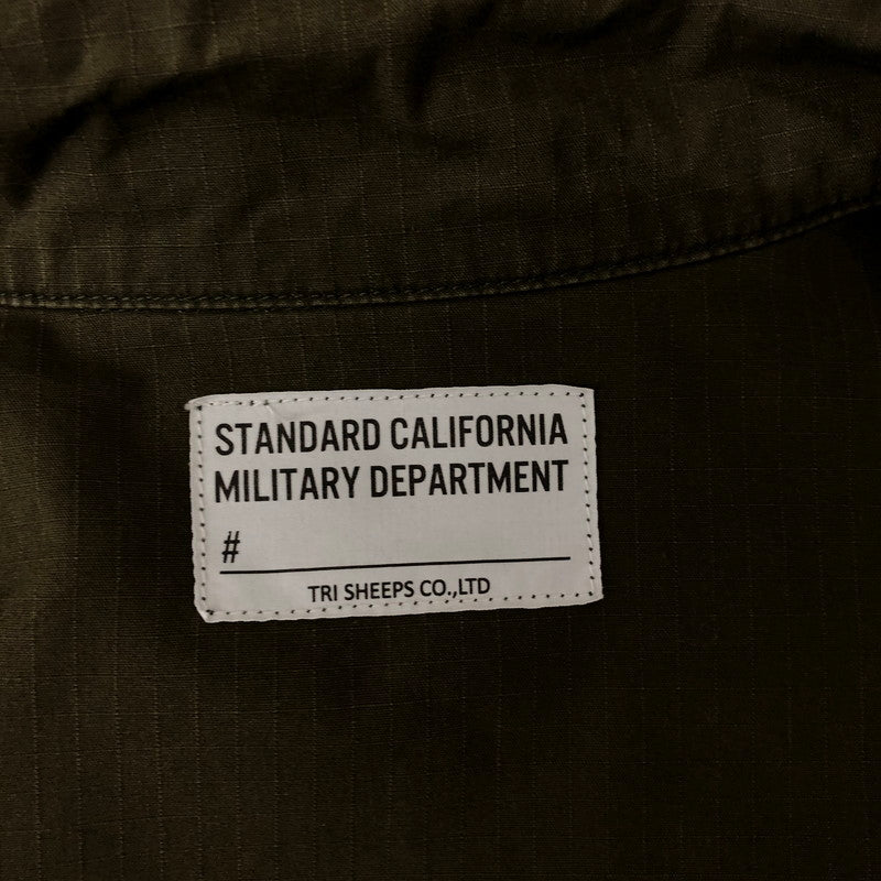 【中古品】【メンズ】 STANDARD CALIFORNIA スタンダードカリフォルニア SD RIPSTOP ARMY SHIRT リップストップ アーミーシャツ 長袖 トップス ミリタリーシャツ 140-241110-kk-18-tei サイズ：L カラー：オリーブ 万代Net店