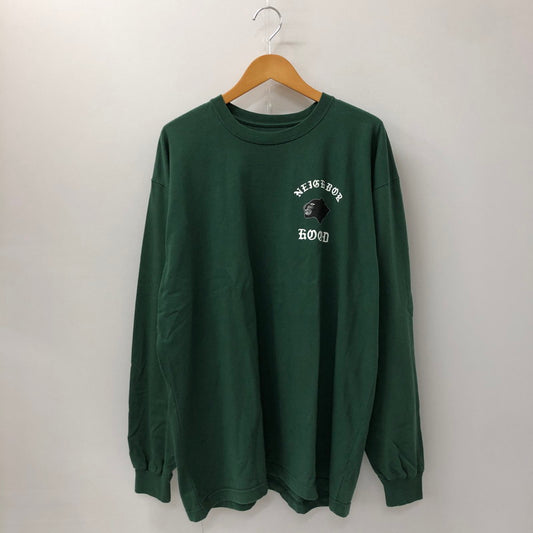 【中古品】【メンズ】 NEIGHBORHOOD ネイバーフッド 23AW NH.TEE LS-10 232PCNH-LT10 ロングスリーブ Tシャツ 長袖 トップス 142-241110-kk-13-tei サイズ：XL カラー：グリーン 万代Net店