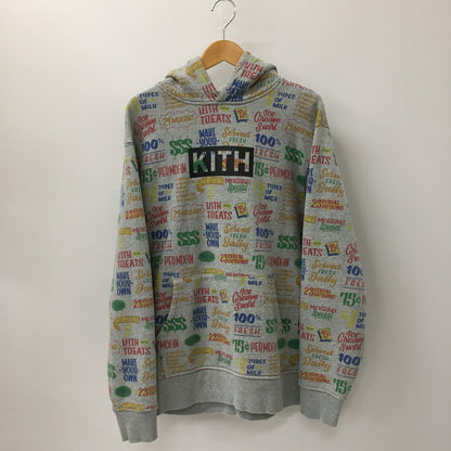 【中古品】【メンズ】  KITH TREATS キストリーツ CIRCULAR HOODIE KH2243-103 サーキュラーフーディー トップス プルオーバーパーカー 142-241115-kk-13-tei サイズ：M カラー：グレー 万代Net店