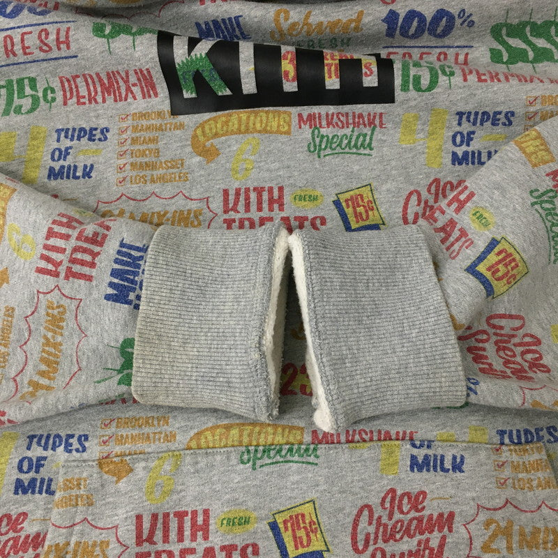 【中古品】【メンズ】  KITH TREATS キストリーツ CIRCULAR HOODIE KH2243-103 サーキュラーフーディー トップス プルオーバーパーカー 142-241115-kk-13-tei サイズ：M カラー：グレー 万代Net店