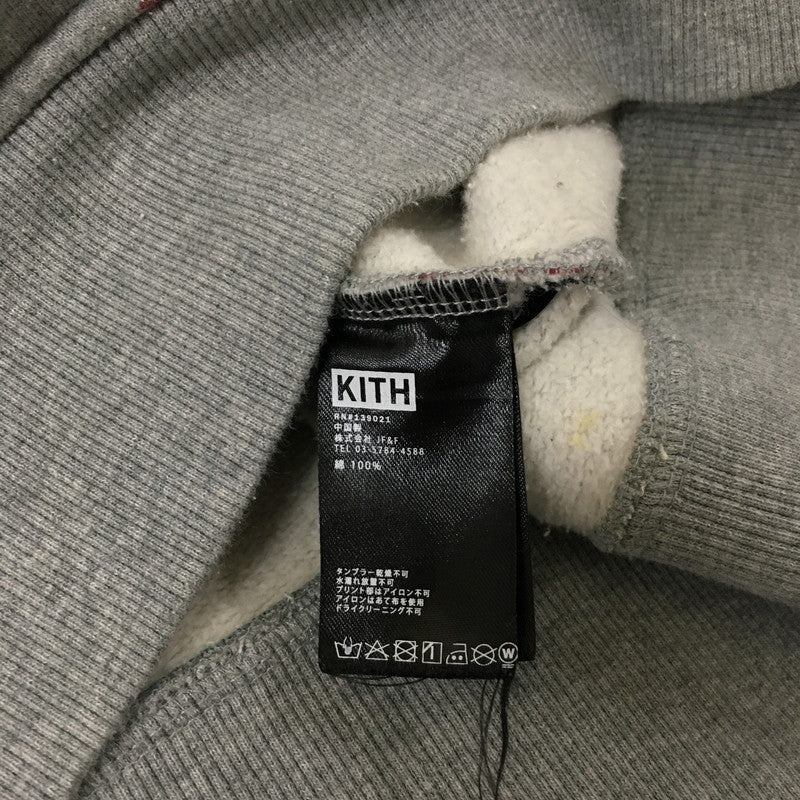 【中古品】【メンズ】  KITH TREATS キストリーツ CIRCULAR HOODIE KH2243-103 サーキュラーフーディー トップス プルオーバーパーカー 142-241115-kk-13-tei サイズ：M カラー：グレー 万代Net店