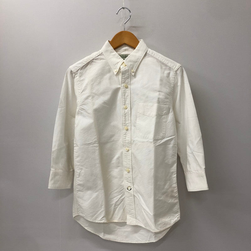 【中古品】【メンズ】  SAMURAI JIANS サムライジーンズ B.D SHIRT ボタンダウンシャツ 七分丈 トップス SAMURAI Uo Tsuri Club 145-250107-kk-12-tei サイズ：XS カラー：ホワイト 万代Net店