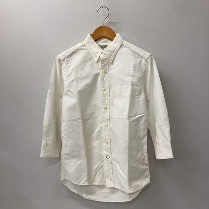 【中古品】【メンズ】  SAMURAI JIANS サムライジーンズ B.D SHIRT ボタンダウンシャツ 七分丈 トップス SAMURAI Uo Tsuri Club 145-250107-kk-12-tei サイズ：XS カラー：ホワイト 万代Net店