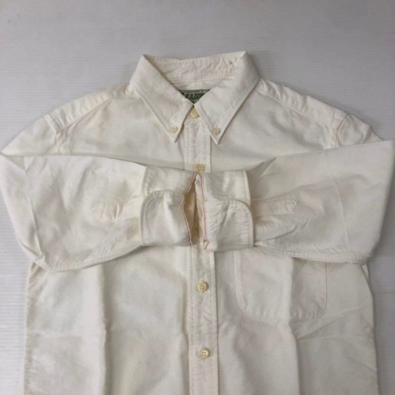 【中古品】【メンズ】  SAMURAI JIANS サムライジーンズ B.D SHIRT ボタンダウンシャツ 七分丈 トップス SAMURAI Uo Tsuri Club 145-250107-kk-12-tei サイズ：XS カラー：ホワイト 万代Net店