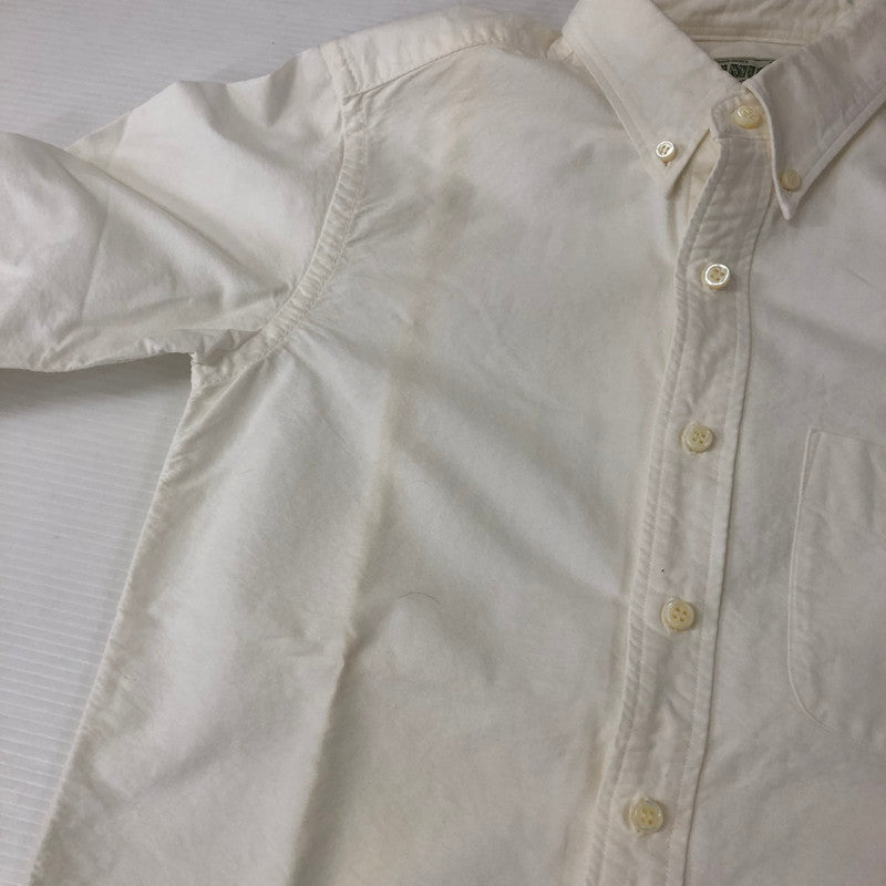 【中古品】【メンズ】  SAMURAI JIANS サムライジーンズ B.D SHIRT ボタンダウンシャツ 七分丈 トップス SAMURAI Uo Tsuri Club 145-250107-kk-12-tei サイズ：XS カラー：ホワイト 万代Net店