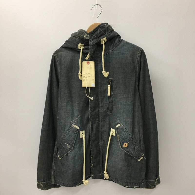 【中古品】【メンズ】 AVIREX アヴィレックス M-51 MODS PARKA 6132008 M-51 モッズパーカー ライトアウター デニムフーデッドジャケット 145-241115-kk-11-tei サイズ：M カラー：インディゴ 万代Net店