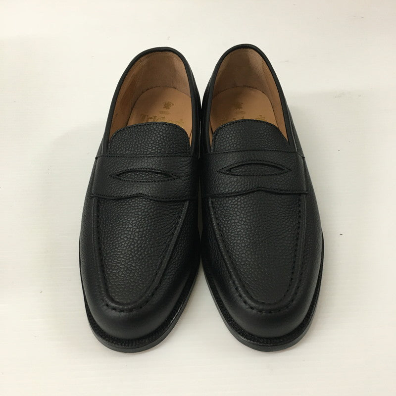 【中古美品】【レディース】 Tricker's トリッカーズ × AQUASCUTUM アクアスキュータム 別注 コラボ COIN LOAFER 8067 コインローファー 革靴 167-241115-kk-01-tei サイズ：6.5 カラー：ブラック 万代Net店