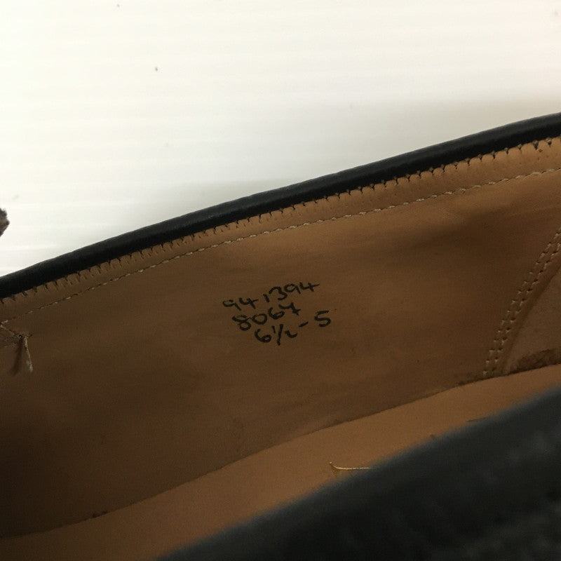 【中古美品】【レディース】 Tricker's トリッカーズ × AQUASCUTUM アクアスキュータム 別注 コラボ COIN LOAFER 8067 コインローファー 革靴 167-241115-kk-01-tei サイズ：6.5 カラー：ブラック 万代Net店